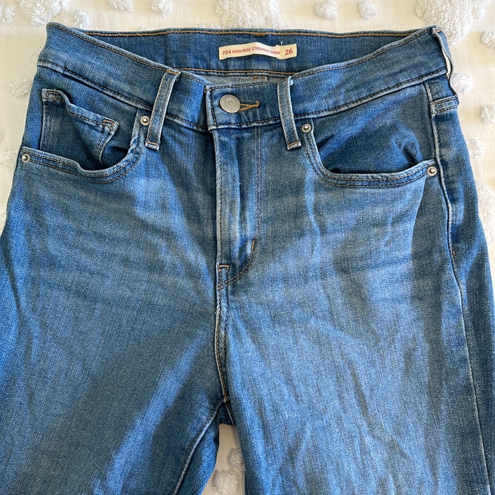 Levi’s High Rise Straight Crop - Picture 5 of 7
